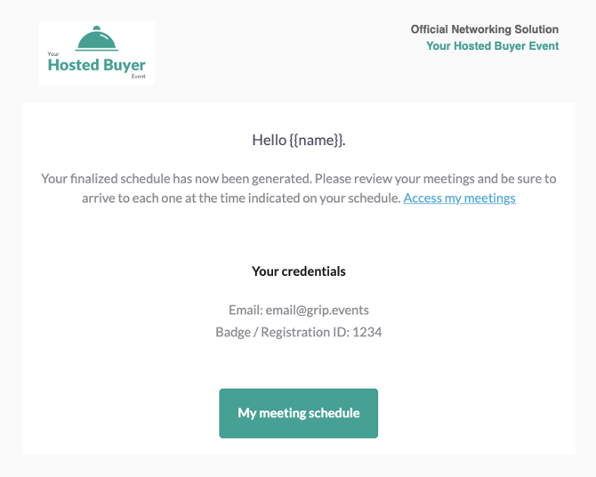 6) Finalized meeting schedule