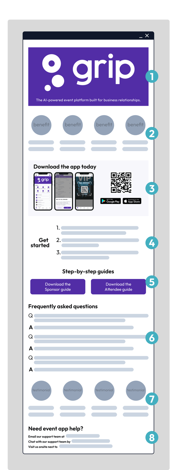 Landing page