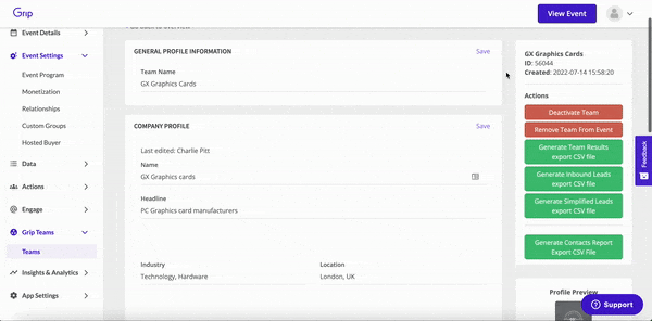 Profile overview gif