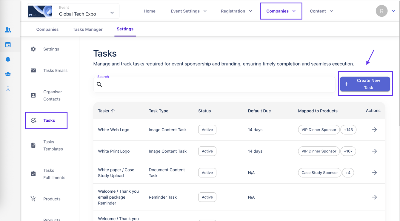 How to create, configure and use tasks on Grip Manage